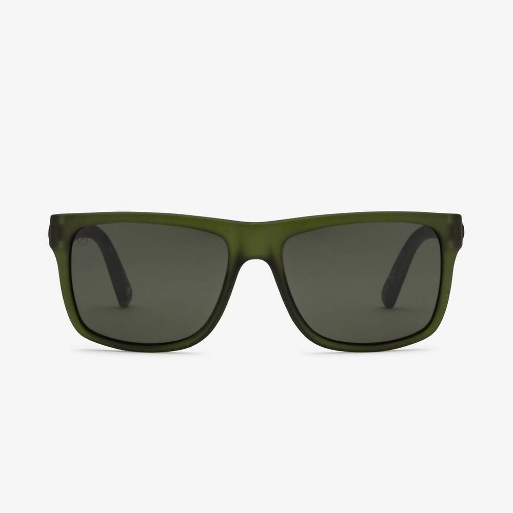 NEW ELECTRIC LABEL men's swingarm polarized sunglasses in sage/ grey polar
